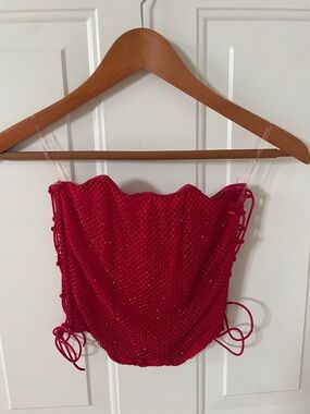 Windsor Red Sequin Corset